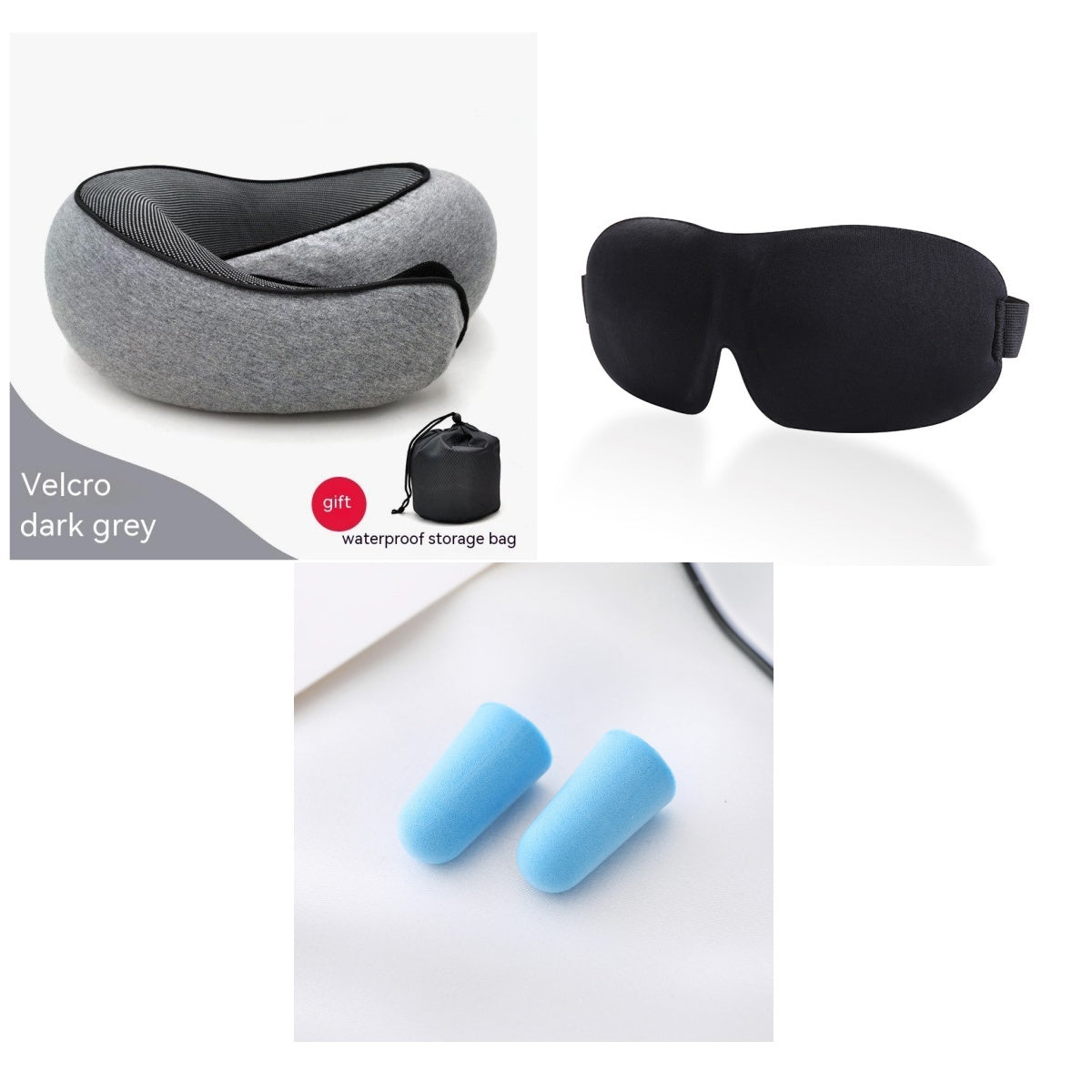 Premium Travel Neck Pillow - U-Shaped Memory Foam Cushion
