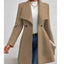 Elegant Slim-Fit Women's Wool Overcoat