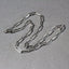 Cadena de papel clip audaz de oro blanco de 14k - 4.2 mm