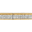 14K Yellow Gold Princess Cut Diamond Banded Bracelet