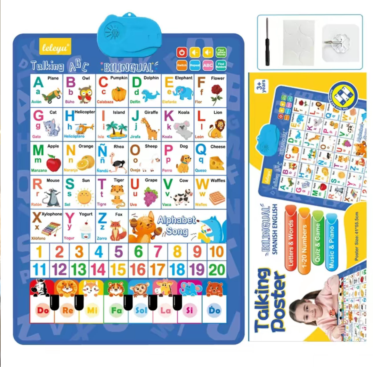 EduTune Bilingual Wall Chart - Korvel