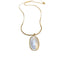 Oval Pearl Necklace for Women Jewelry French Fashion New Style Luxury Collar Chain Necklaces - Korvel