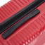 3 Piece Lightweight Luggage Set with Spinner Wheels - Red