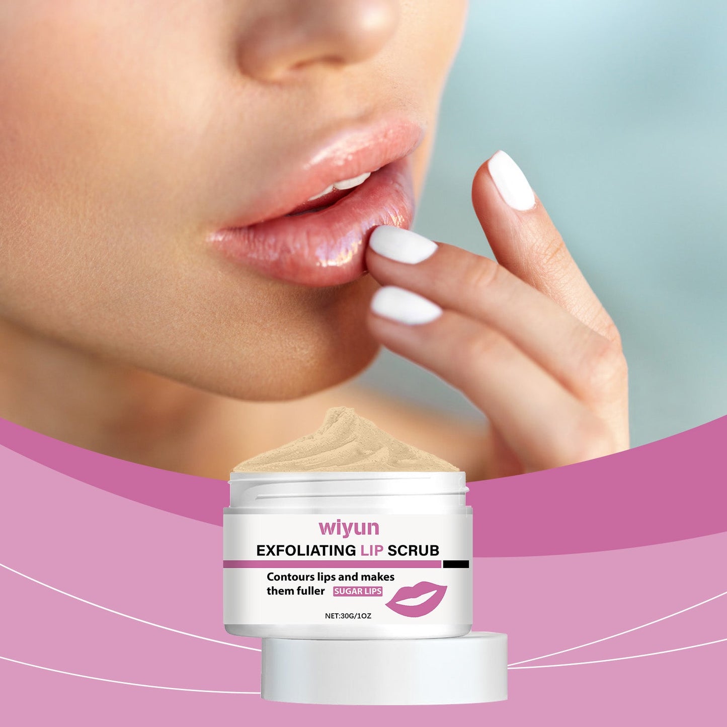 Gentle Exfoliating Lip Scrub for Hydration and Softness