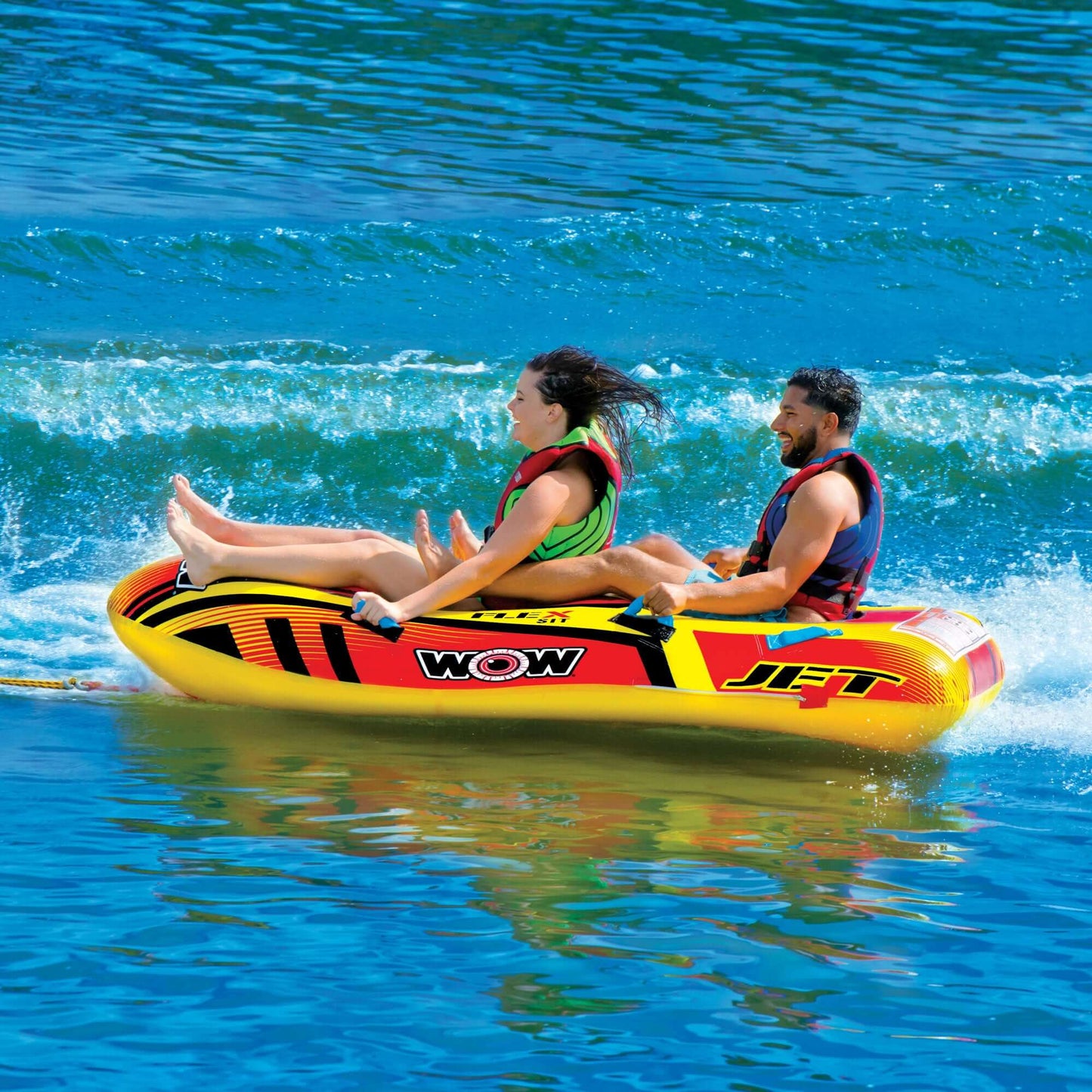 WOW Sports Jet Boat Tube de Traction pour 2 Personnes