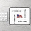 Black & White Freedom Gaming Mouse Pad