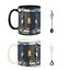 Vintage Drum Mug, 11oz. Black & White, Funny Ceramic Mug. Ideal Cool Gift for Drummers and Musicians. - Korvel