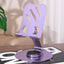 Aluminum alloy desktop phone holder with 360 degree rotation and folding, portable lazy all metal phone holder - Korvel