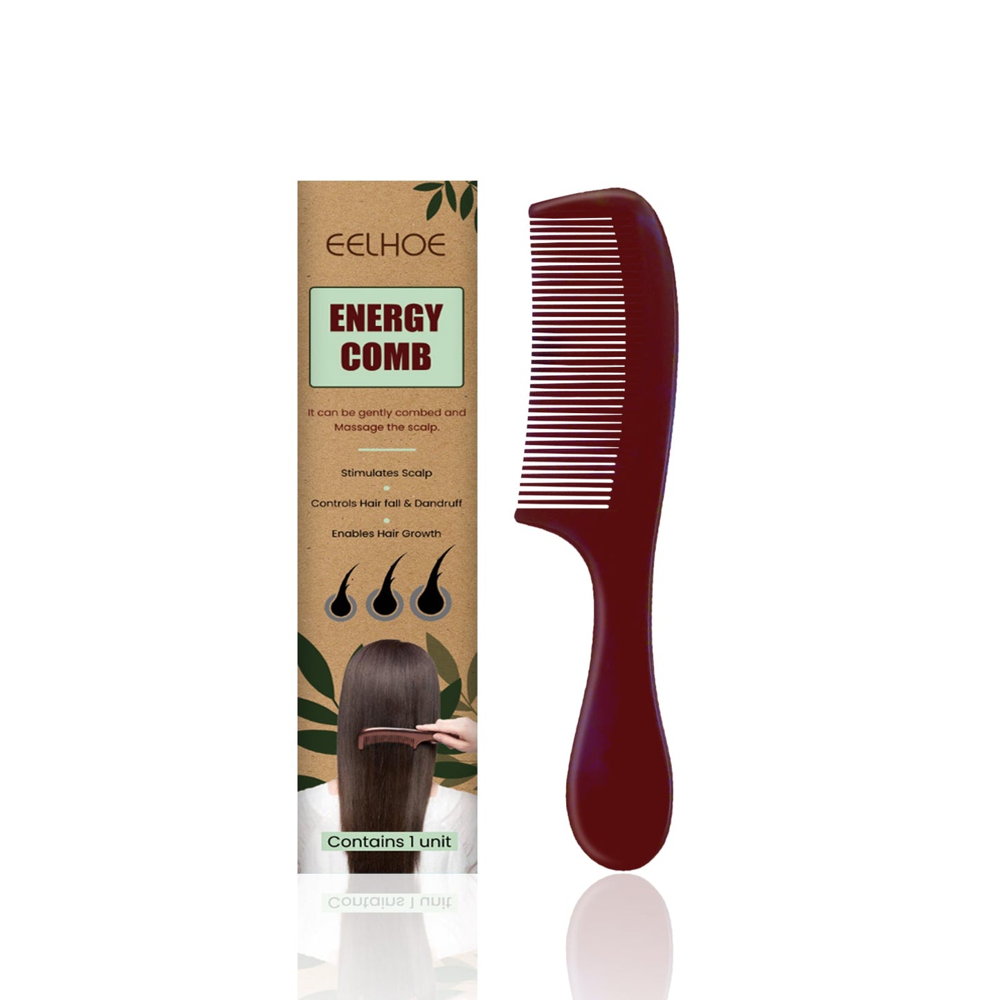 Peigne de soins capillaires premium pour massage du cuir chevelu et coiffage sans nœuds