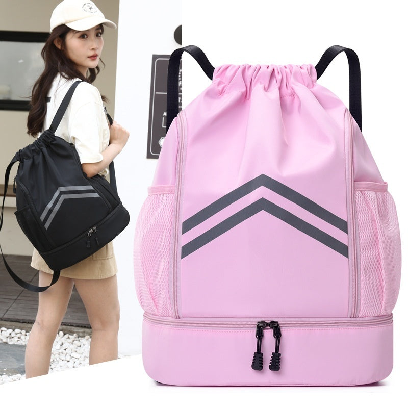 Mochila Deportiva Reflectante con Cordón para Hombre