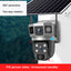 V380PRO-9 Solar powered WiFi Outdoor Waterproof Ball Machine HD Monitoring Camera Remote Uninterrupted Power - Korvel