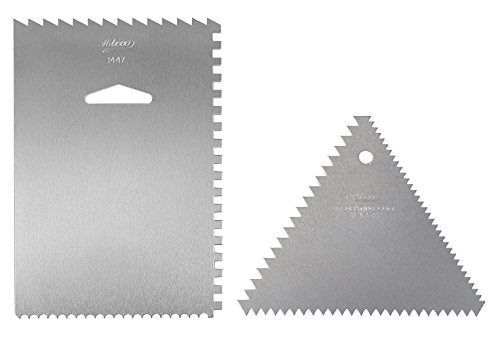 Ensemble de peignes à décorer Ateco 3 et 4 côtés - Argent