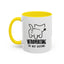 Introvertido. No molestar. Taza de café de gato en dos tonos