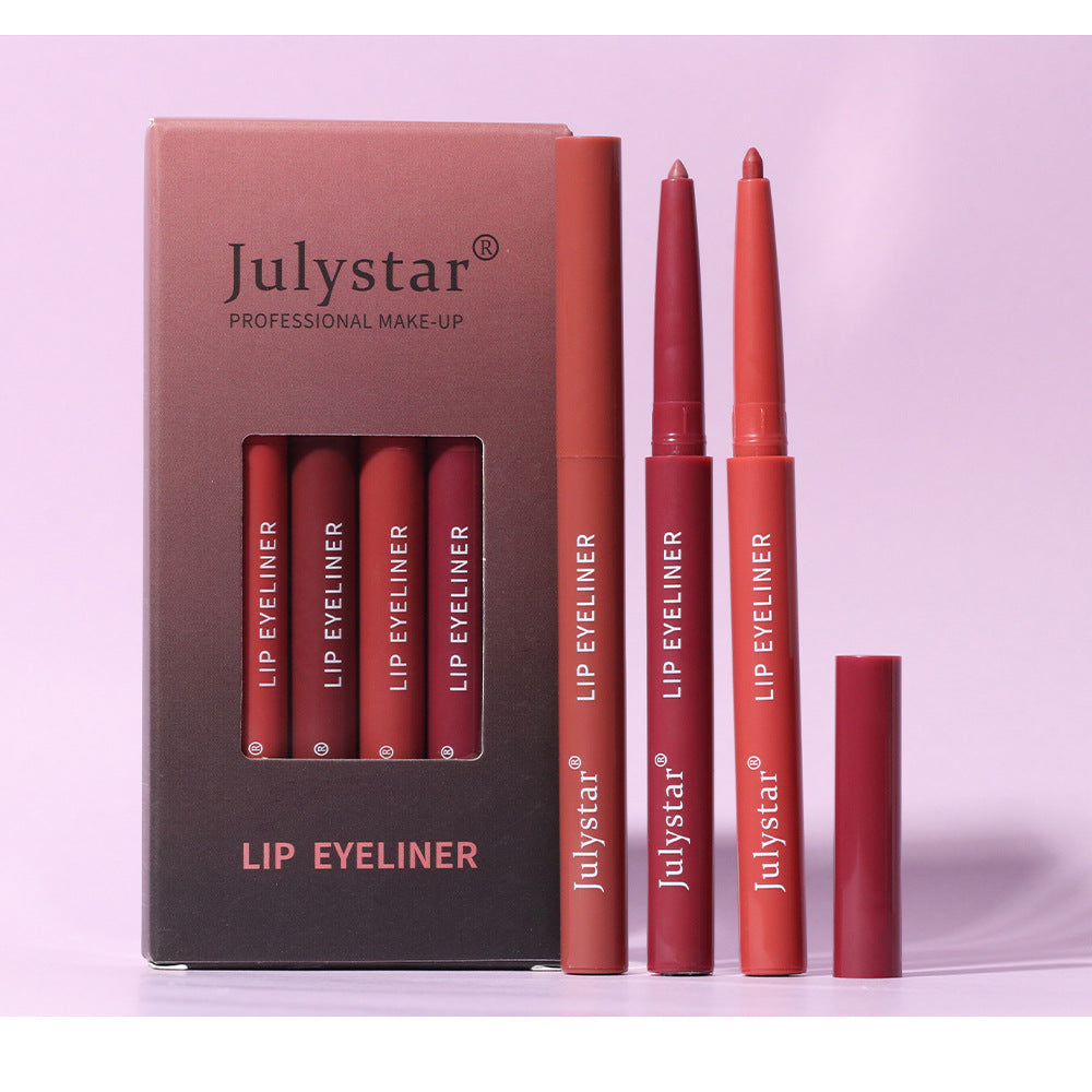 Juego de Lápices Labiales Mate de Terciopelo Impermeables Premium - 6 Piezas