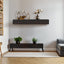 72" Rustic Wood Fireplace Mantel - Wall-Mounted Floating Shelf