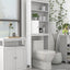 Over The Toilet Rack 2 -Tier Toilet Bathroom Spacesaver Storage Shelf with 2 Doors Wood Storage Organizer Cabinet - Korvel