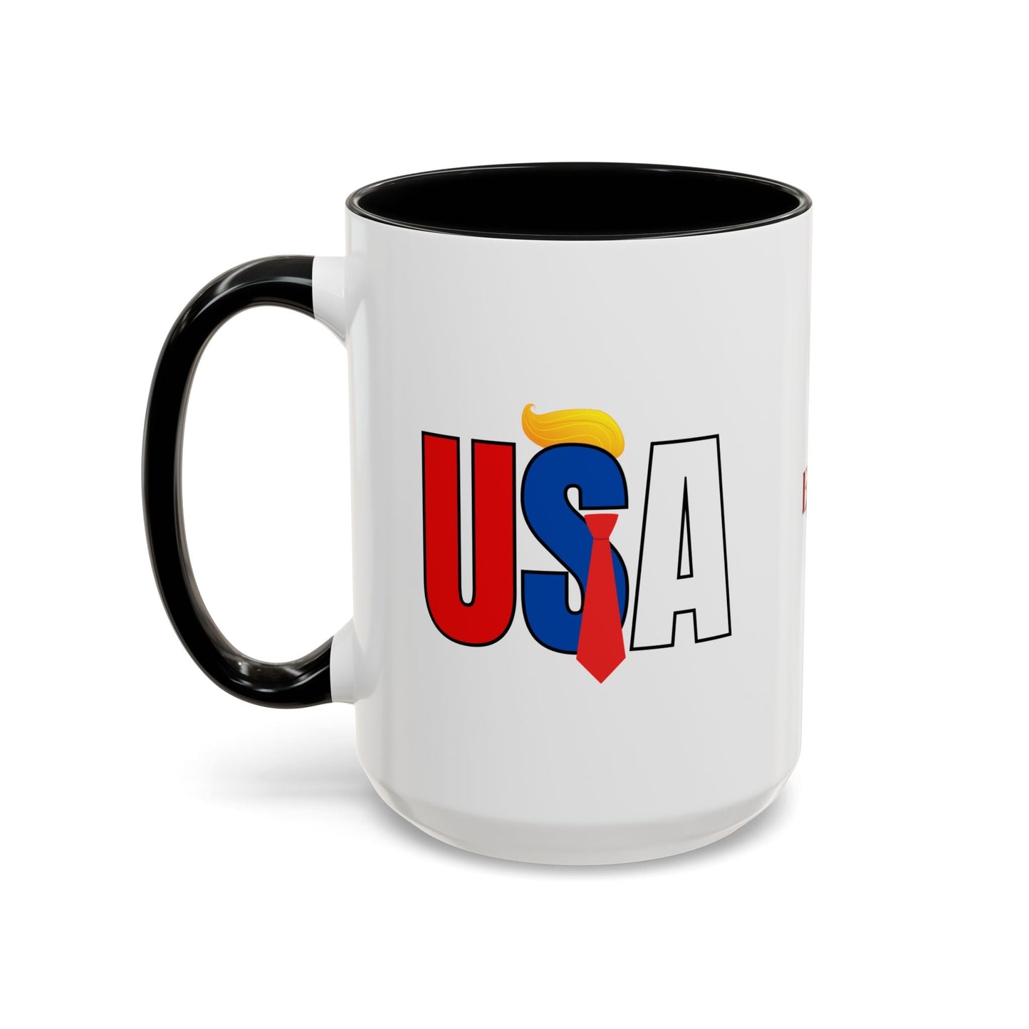 Taza de café con acento vibrante de EE. UU.