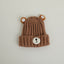 Autumn and winter children warm knitted hat cute bear candy color woolen hat Korean male and female baby warm hat trend - Korvel