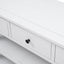 Retro Design Console Table with Two Open Shelves, Pine Solid Wood Frame and Legs for Living Room (Antique White) - Korvel