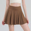 Tennis skirt women's yoga white badminton pleated skirt quick drying anti glare half skirt - Korvel
