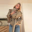 Abrigo Trench de Mujer con Botones y Cintura Ajustable