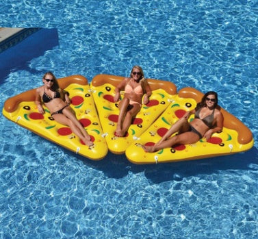 Sofá Inflable de Pizza para Relajación en la Piscina