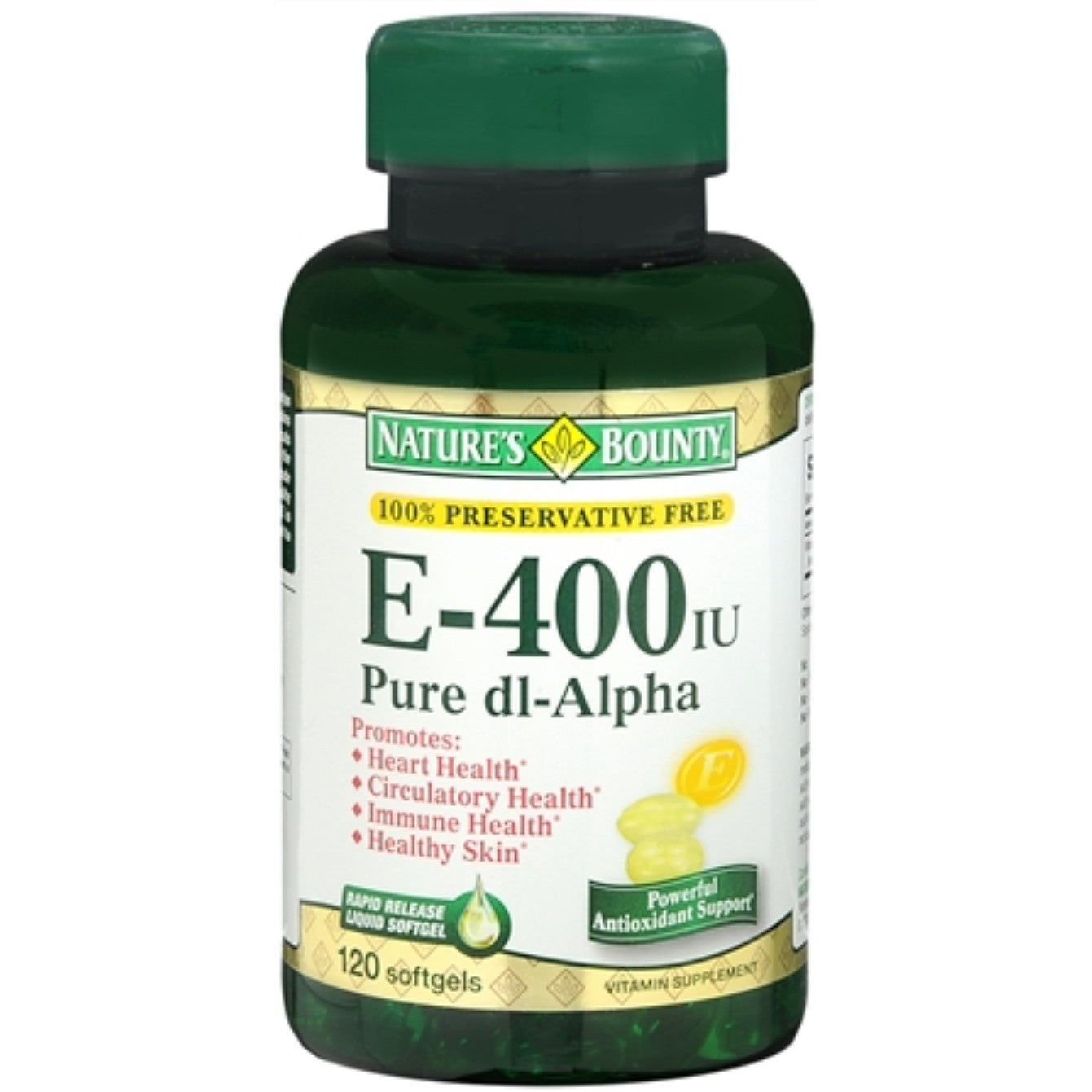 Nature's Bounty Vitamin E - 400 IU - 180 Mg