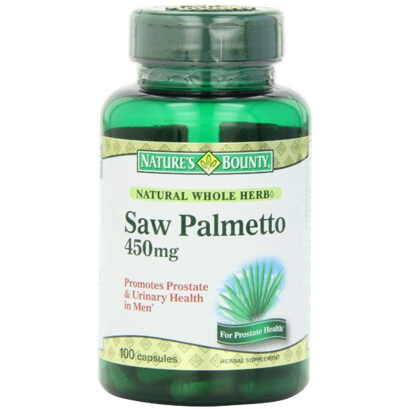 Cápsulas de Saw Palmetto de Nature's Bounty, 450 Mg