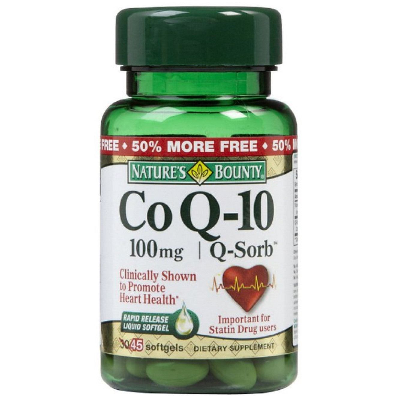 Nature's Bounty Co Q10, 100 Mg, Rapid Release Softgels