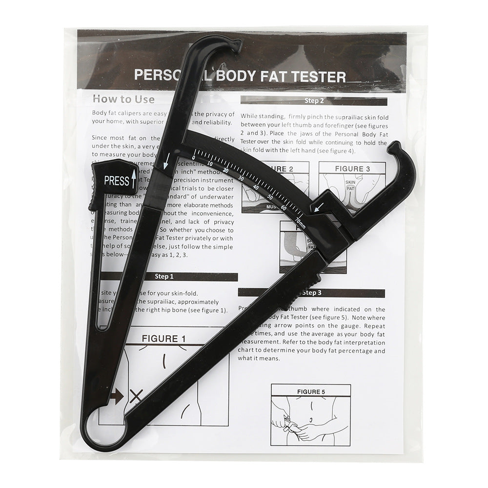 Body Fat Caliper and Measuring Tape for Body Skin fold Calipers and Body Fat Tape Measure Tool - Korvel