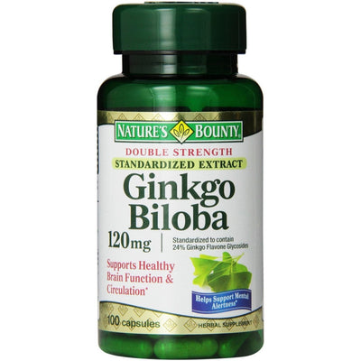 Extrait de Ginkgo Biloba Nature's Bounty 120 Mg Capsules