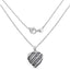 1.30 Carat Genuine Tanzanite & White Topaz Sterling Silver Pendant