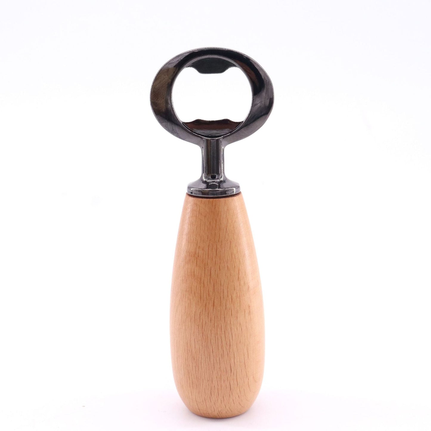 Bottle opener bottle opener beer beverage soda black walnut solid wood handle home personality creative bottle opener artifact - Korvel