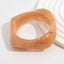 Vintage Irregular Dyeing Bracelet Round Wide Face Acrylic Bracelet for Women - Korvel