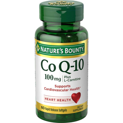 Co Q-10 de Nature's Bounty avec L-Carnitine, 100 mg de gélules molles