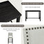 Conjunto de Comedor de Altura de Mostrador TREXM de 5 Piezas en Espresso y Beige