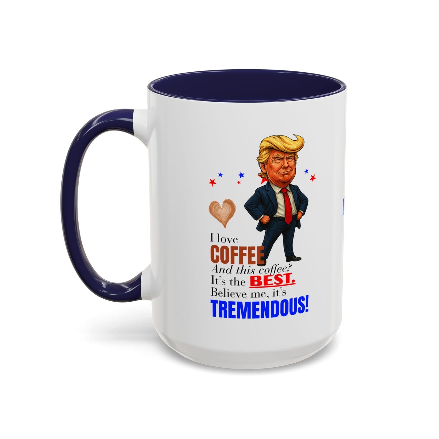 Taza de café de acento vibrante