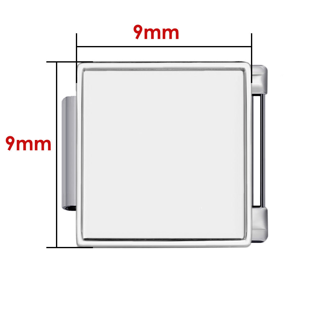 DIY Personalized Photo Picture Frame Making Titanium Steel Watch Band Chain Fashion Splicing Modular Bracelet - Korvel