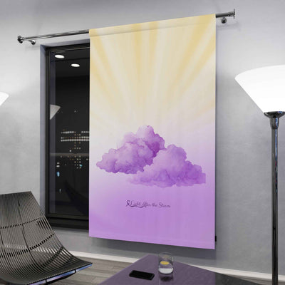Panneau de rideau occultant Light After the Storm - Nuages violets et lever de soleil