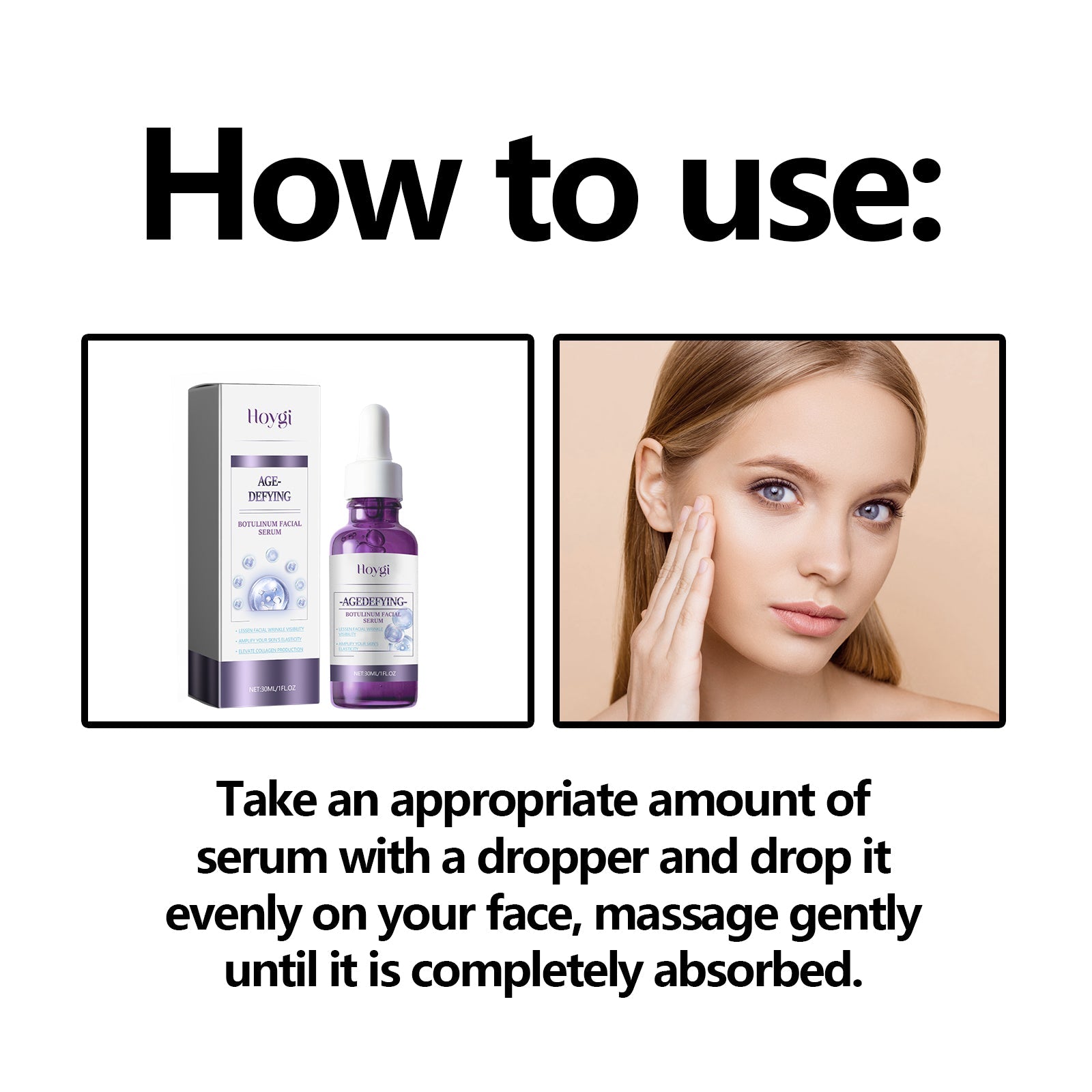 Face Serum Gently Reduces Fine Lines Crow's Feet Skin Firming And Elastic Care Serum - Korvel