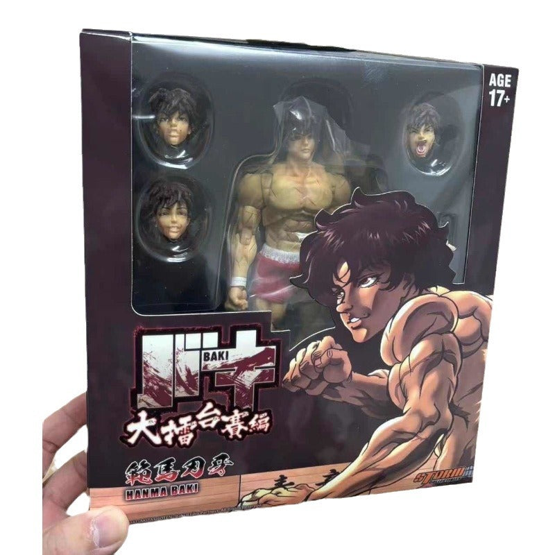 Manga peripheral genius fighting boy Fan Ma Blade Teeth 1/12 joint movable figurine figurine model ornament - Korvel