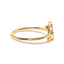 10K Yellow Gold Diamond Leaf and Branch Ring - Size 7