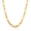 Chaîne Figaro Solide en Or Jaune 14k 6,0mm