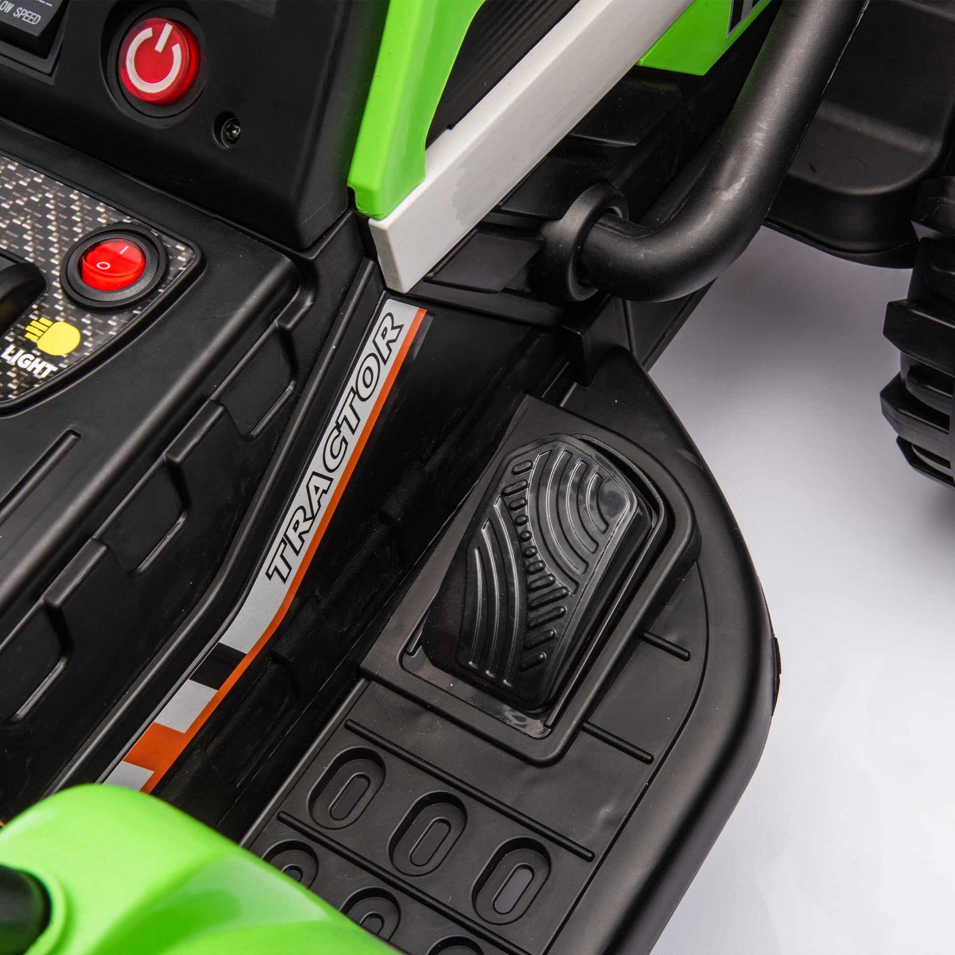 Children's electric tractor toy, powered by 24V battery, 200w * 2 motor 1.86-4.97MPH/remote control three speed adjustable - Korvel
