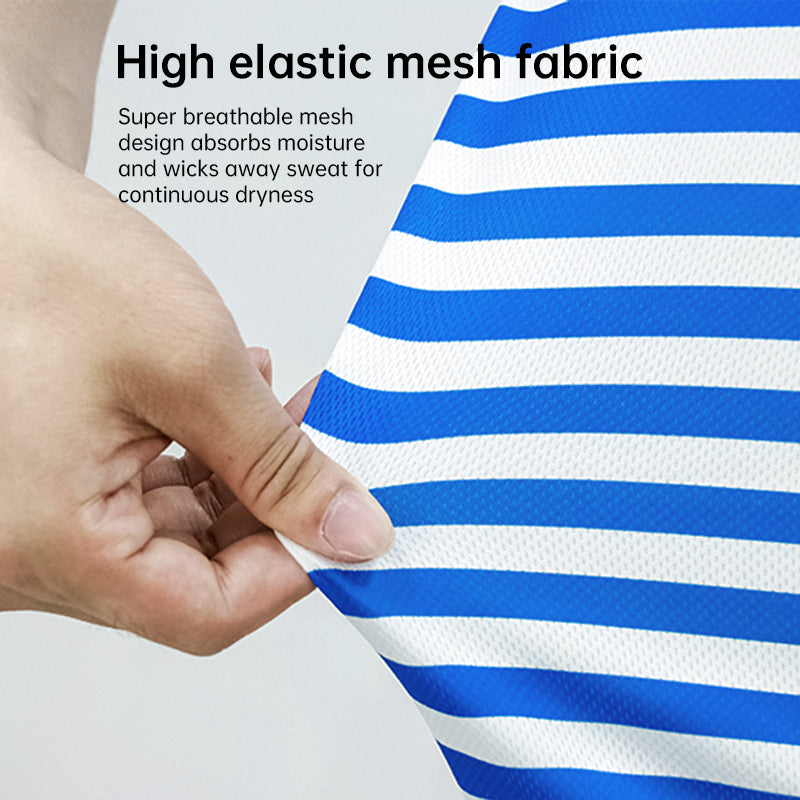 Russian Paratrooper Short-Sleeved Breton Shirt (Unisex) – Quick-Dry, Breathable, Sweat-Wicking - Korvel