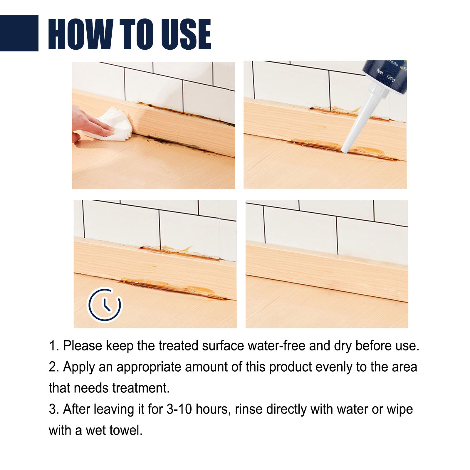Mildew Remover Gel Multi-functional Mildew Remover Wall Tile Gap Bathroom Ceiling Cleaner - Korvel