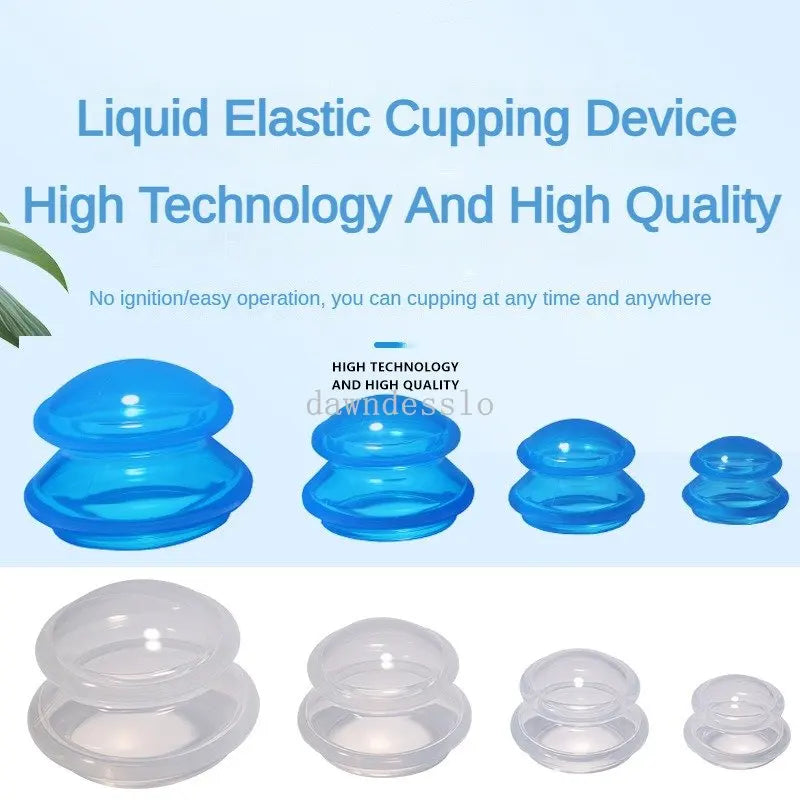 Silicone Cupping Set Suction cups Vacuum Suction Jars Therapy Slimming Body Face Massage Cupping Anti Cellulite Weight Loss - Korvel