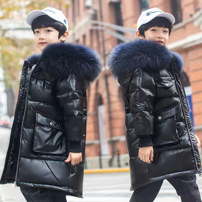 Veste matelassée en coton brillant pour enfants