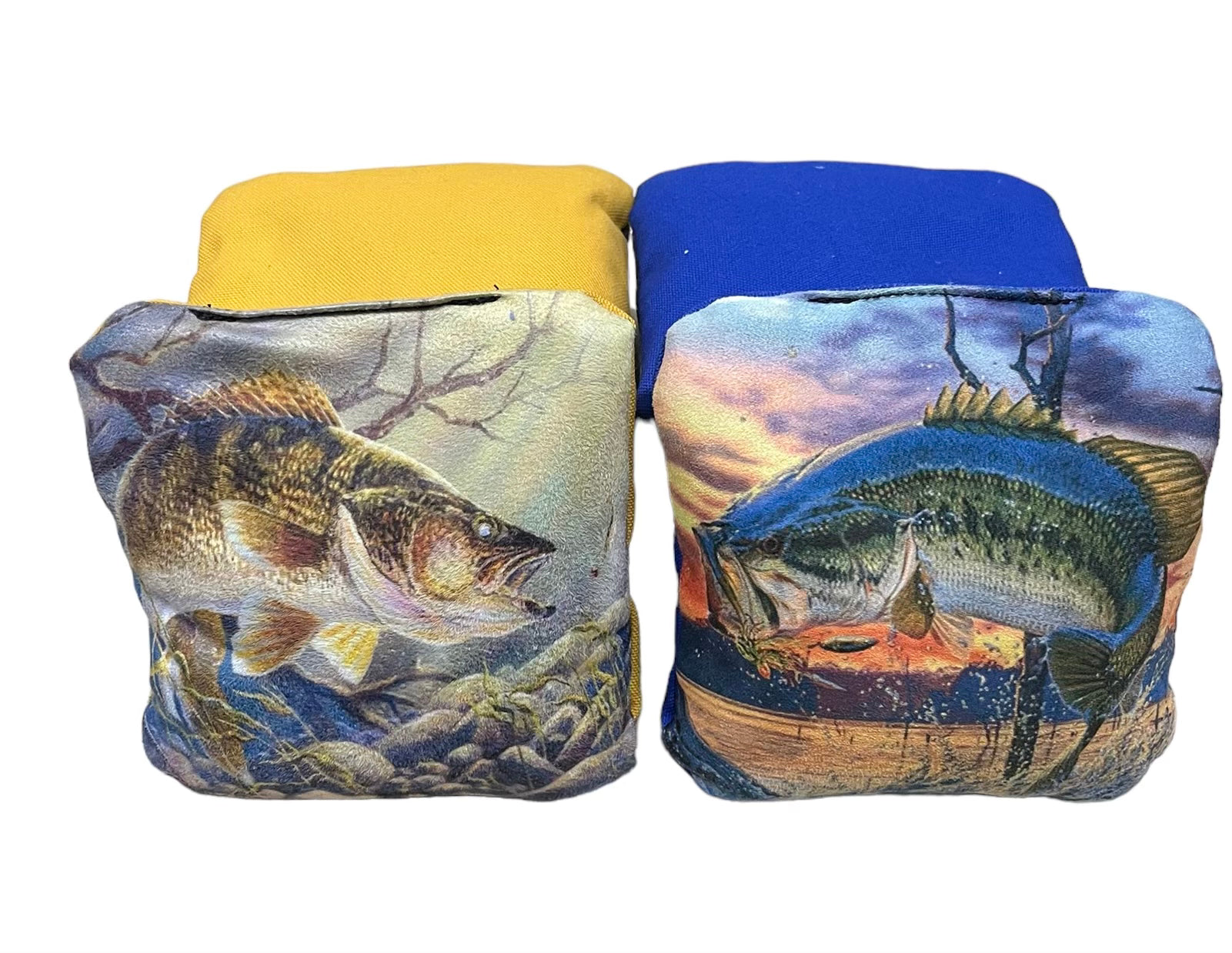 Ultimate Gone Fishing Cornhole Boards with Jumping Fish Design - Korvel