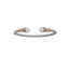 Genuine Freshwater Pearl Bangle Bracelet in Sterling Silver